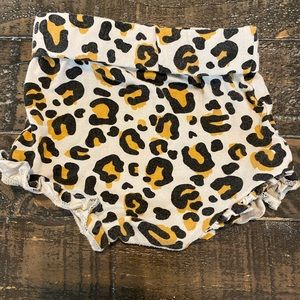 Spearmint Love Leapard bloomers 6-12 months